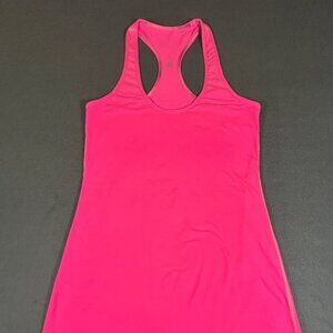Lululemon Dress Women’s Size 0 Bright Pink Athletic Racerback Workout Yoga